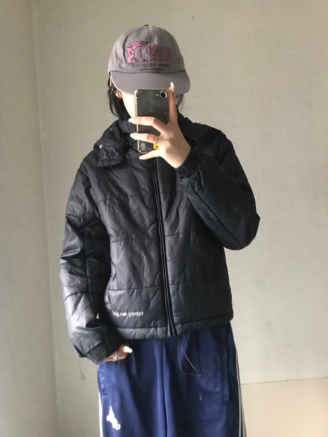 타미힐피거 블랙 패딩 상품이미지1