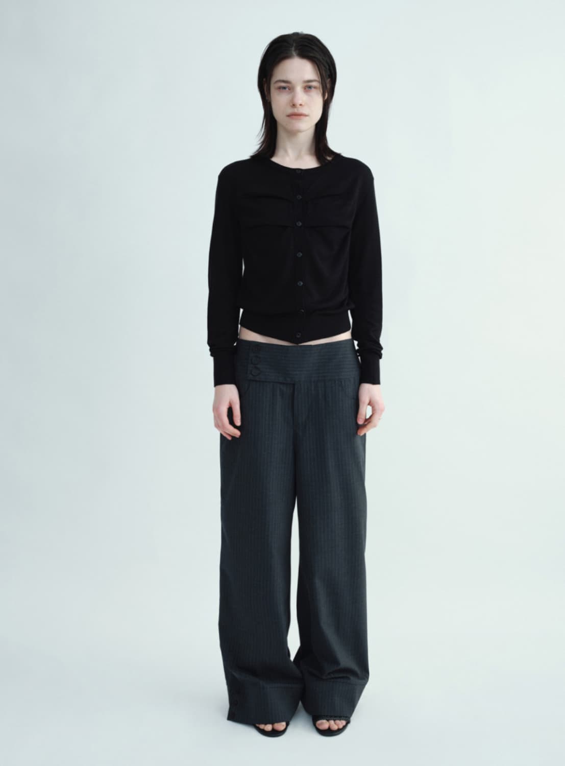 밀로우먼 스트라이프 버튼 팬츠 (새상품) 상품이미지1