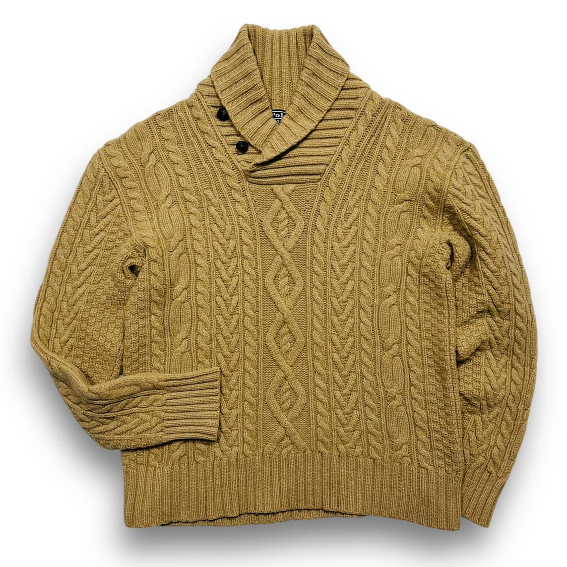 폴로 랄프로렌 숄카라 피셔맨 꽈배기 램스 울 니트 상품이미지3