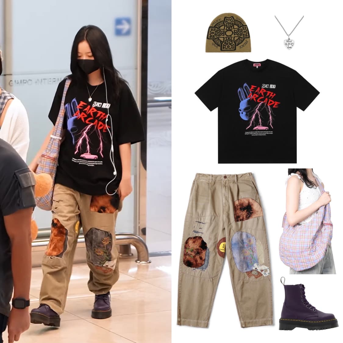 (뉴진스 하니착용) 지구오락실 토롱이 반팔티 M 상품이미지1