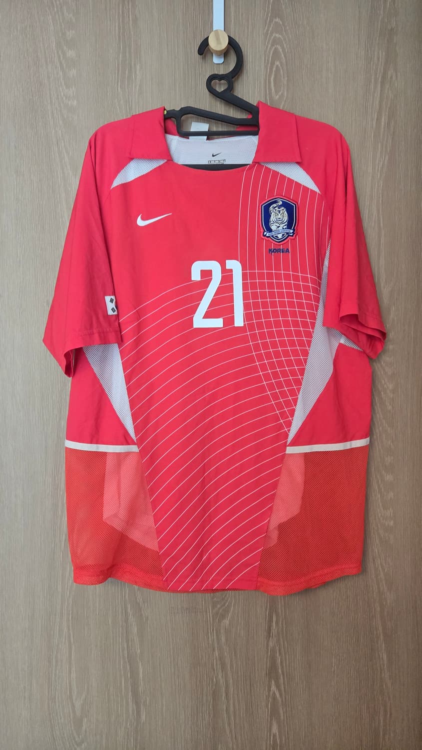 2002-2004 대한민국 국대 홈 박지성 어센틱 듀얼레이어 상품이미지1