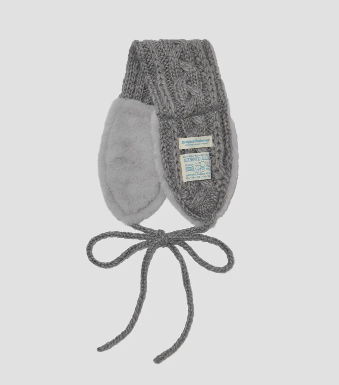 락피쉬웨더웨어 CABLE FUR KNIT EARMUFF 트루퍼 그레이 상품이미지2