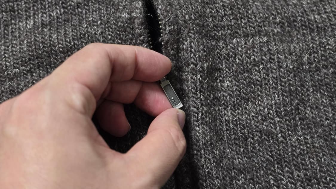 L.L.BEAN 엘엘빈 헤비 집업 울 니트 L 싸이즈 상품이미지3