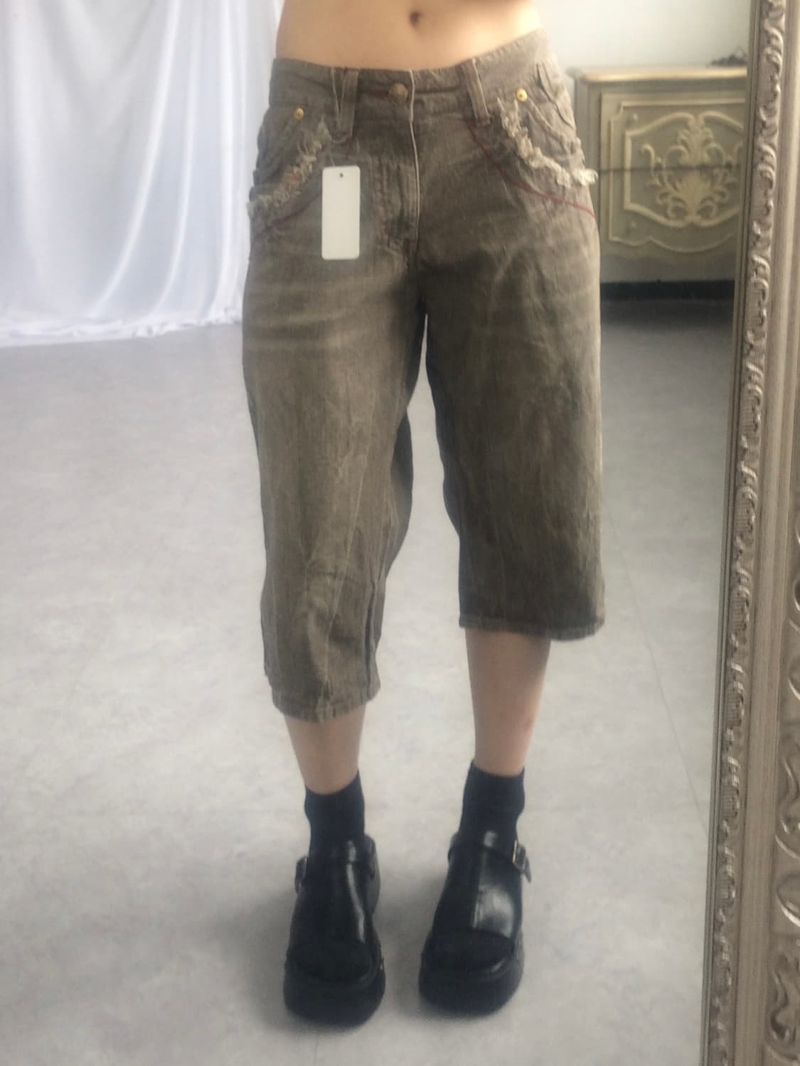 Grunge mood washing half pants 상품이미지9