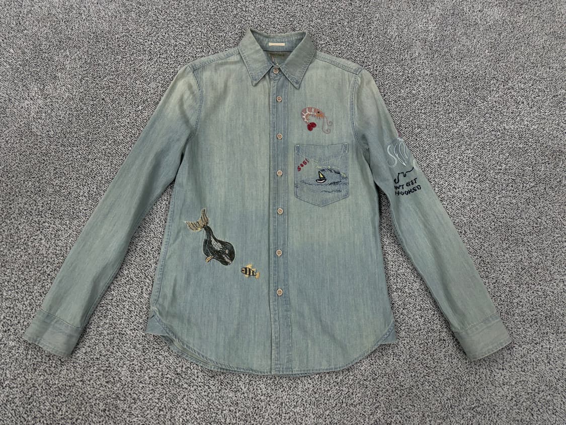 MOTHER USA 자수 데님셔츠 상품이미지1