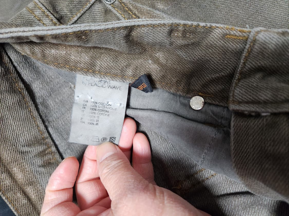 플락진 브라운 워싱 데님 팬츠30 상품이미지6