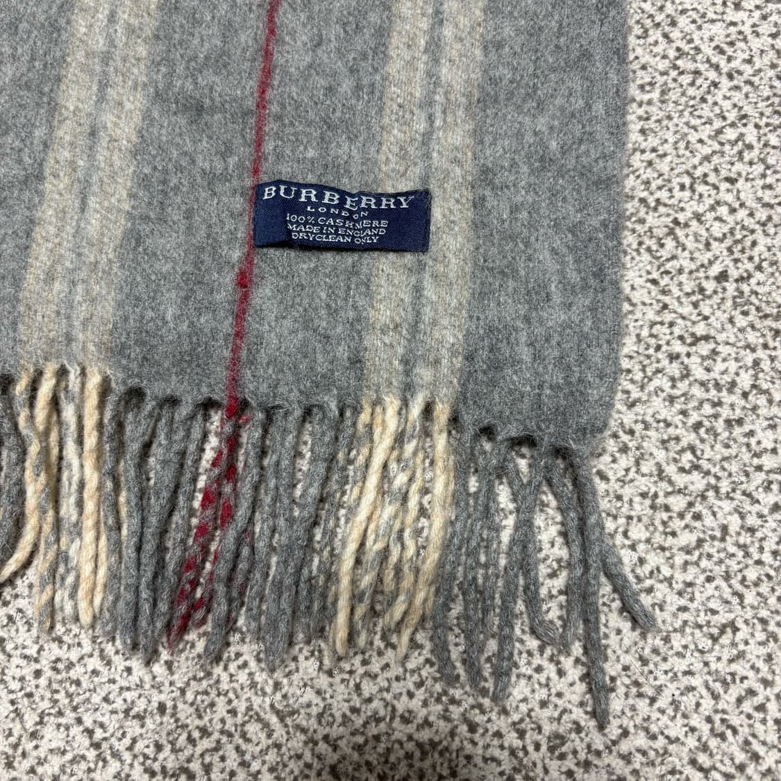 [택포,캐시미어100] 버버리 스트라이프 머플러 목도리 [A] 상품이미지2