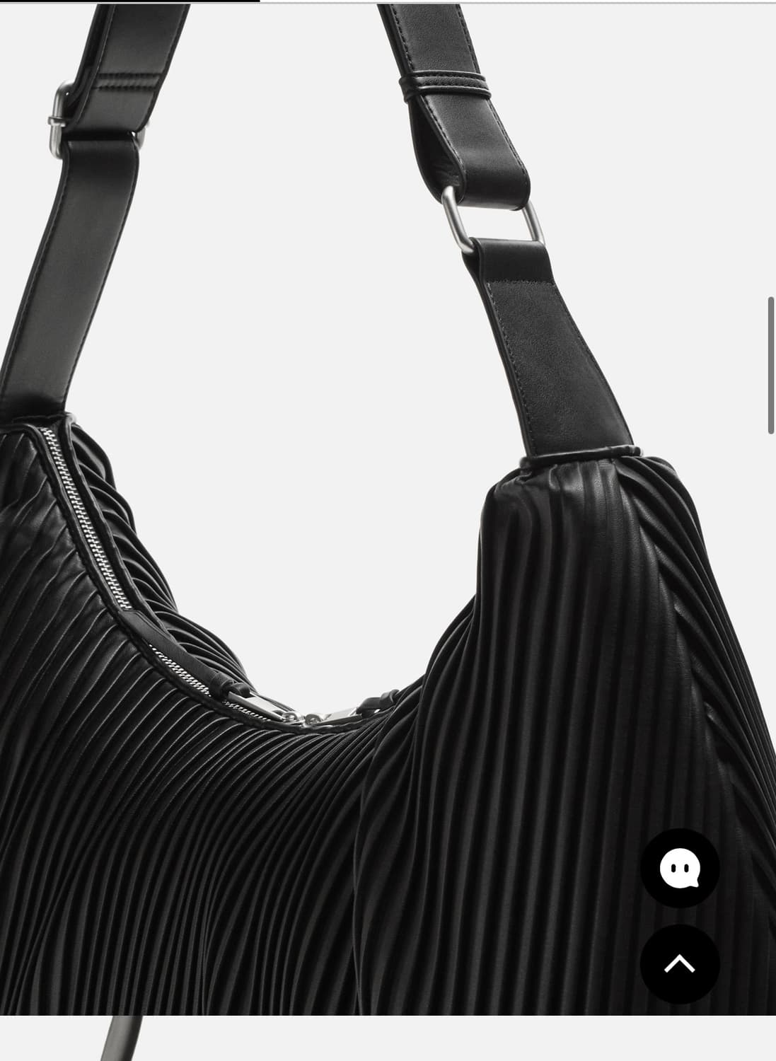자라 ZARA 이세이미야케맛 플리츠 숄더백 가방 판매 상품이미지3