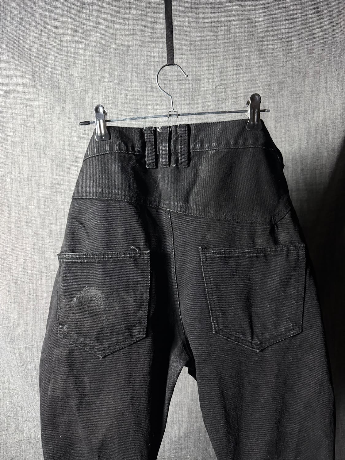 Army of me 비대칭 왁스데님진 상품이미지5