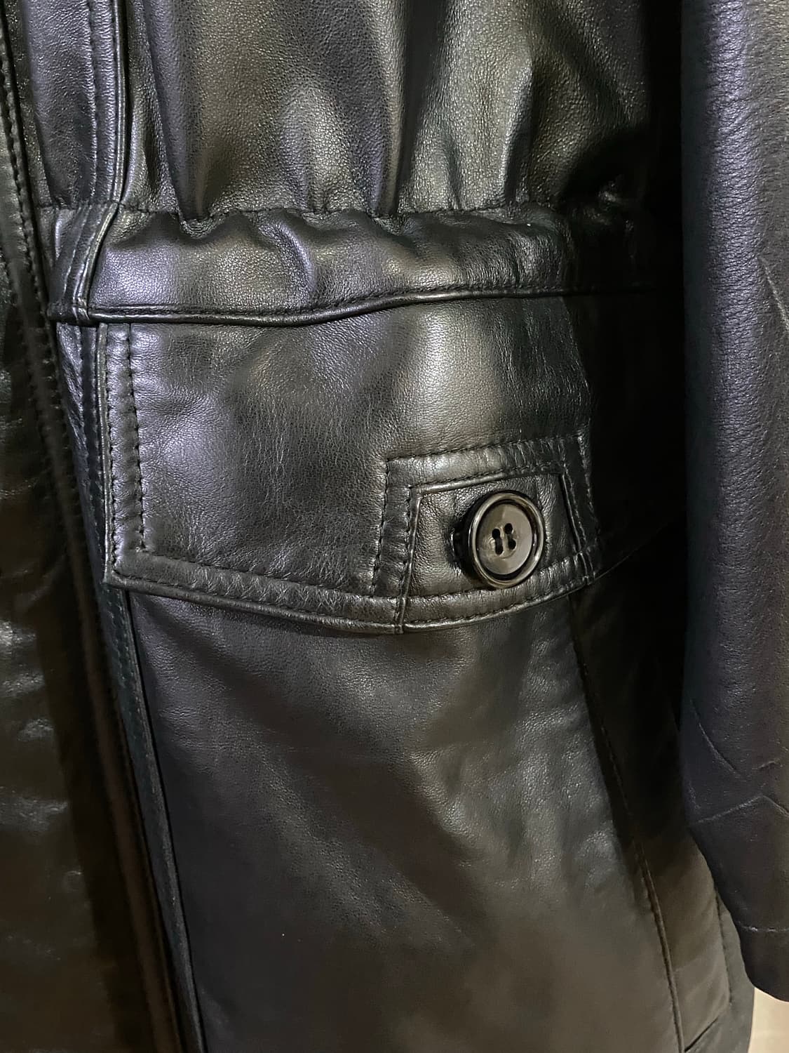 Vintage Leather Parka Jacket 상품이미지5