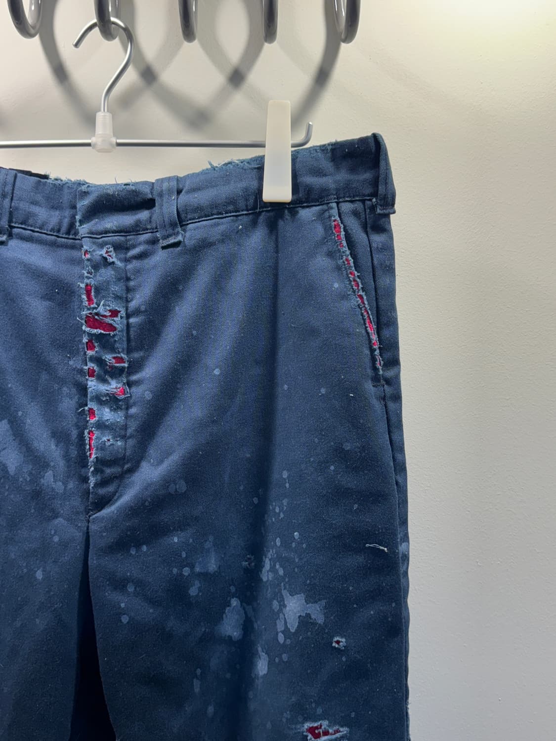 60-70'S Red Lined Cotton Work Pants 상품이미지2