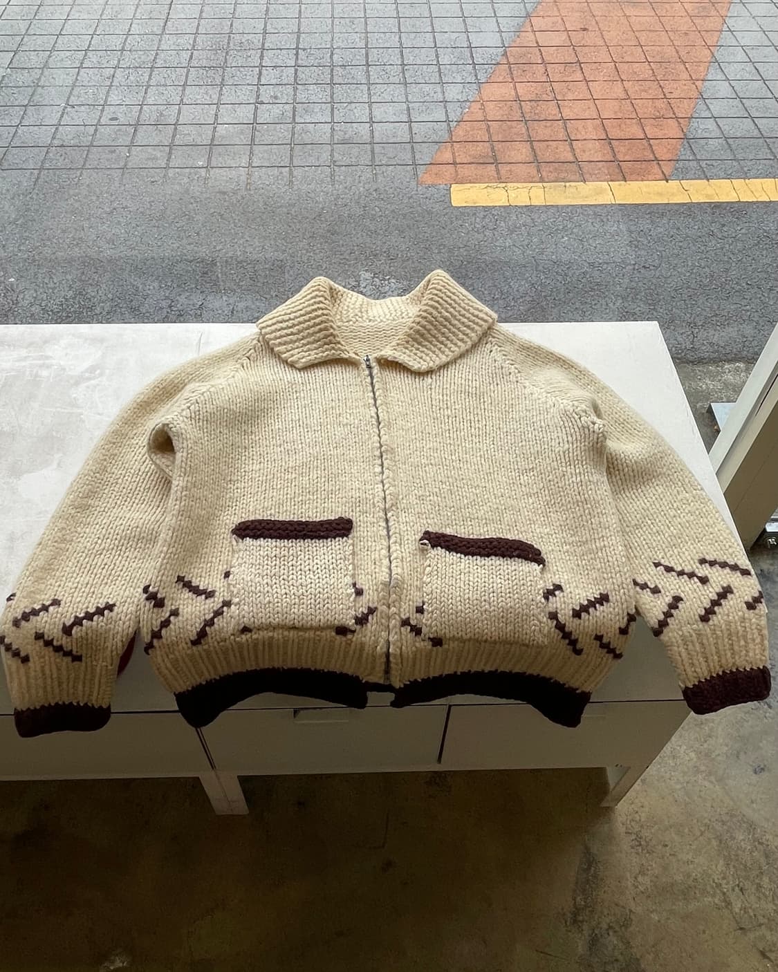 60‘s “Ski” Canadian cowichan 스키 코위찬 상품이미지9