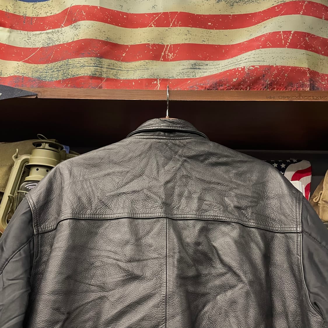 90s DIESEL 디젤 엠브로이드 리얼 레더 봄버 바시티 자켓 소가죽 상품이미지7
