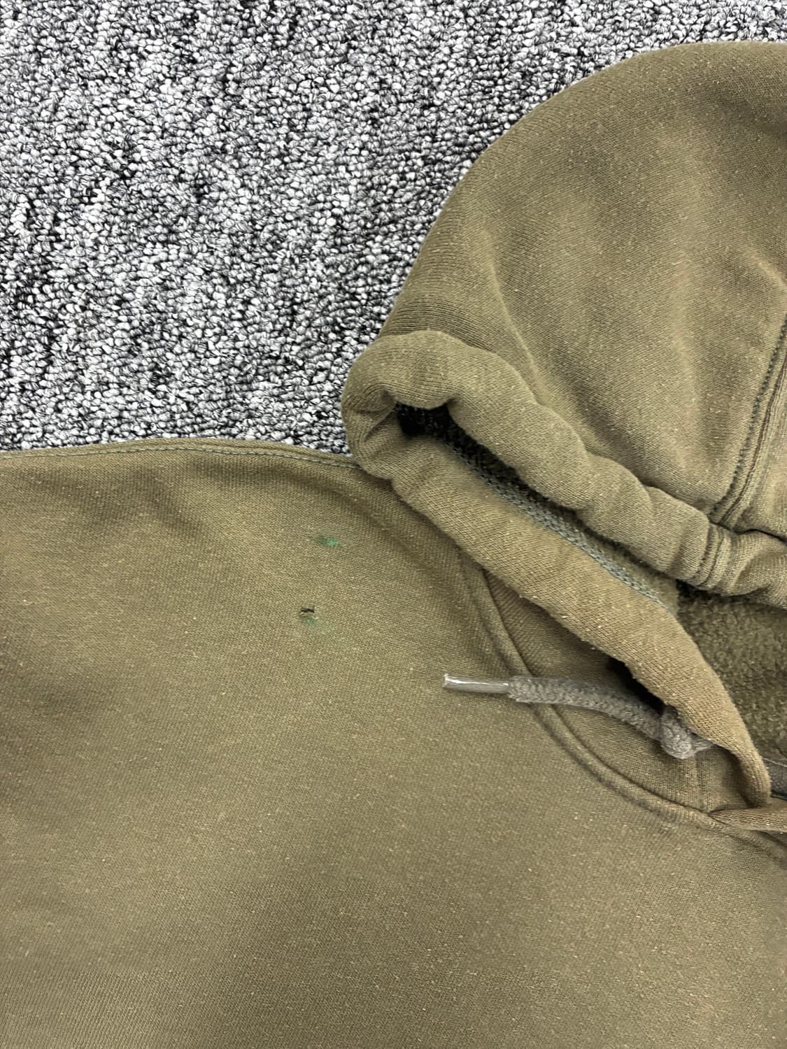 칼하트 올리브 그린 패치로고 후드티 L 상품이미지6