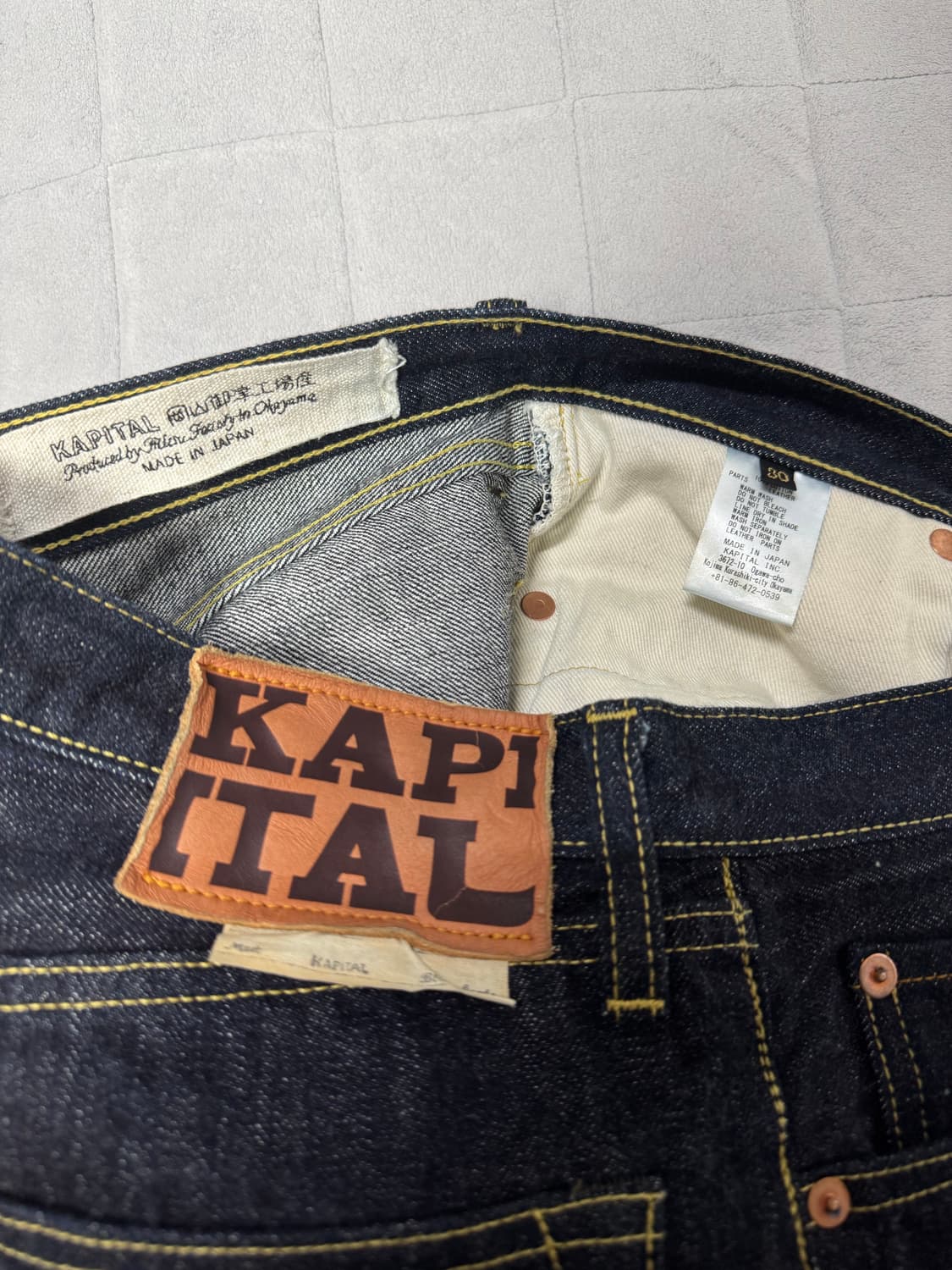 캐피탈(Kapital) 5p 셀비지 데님 상품이미지3