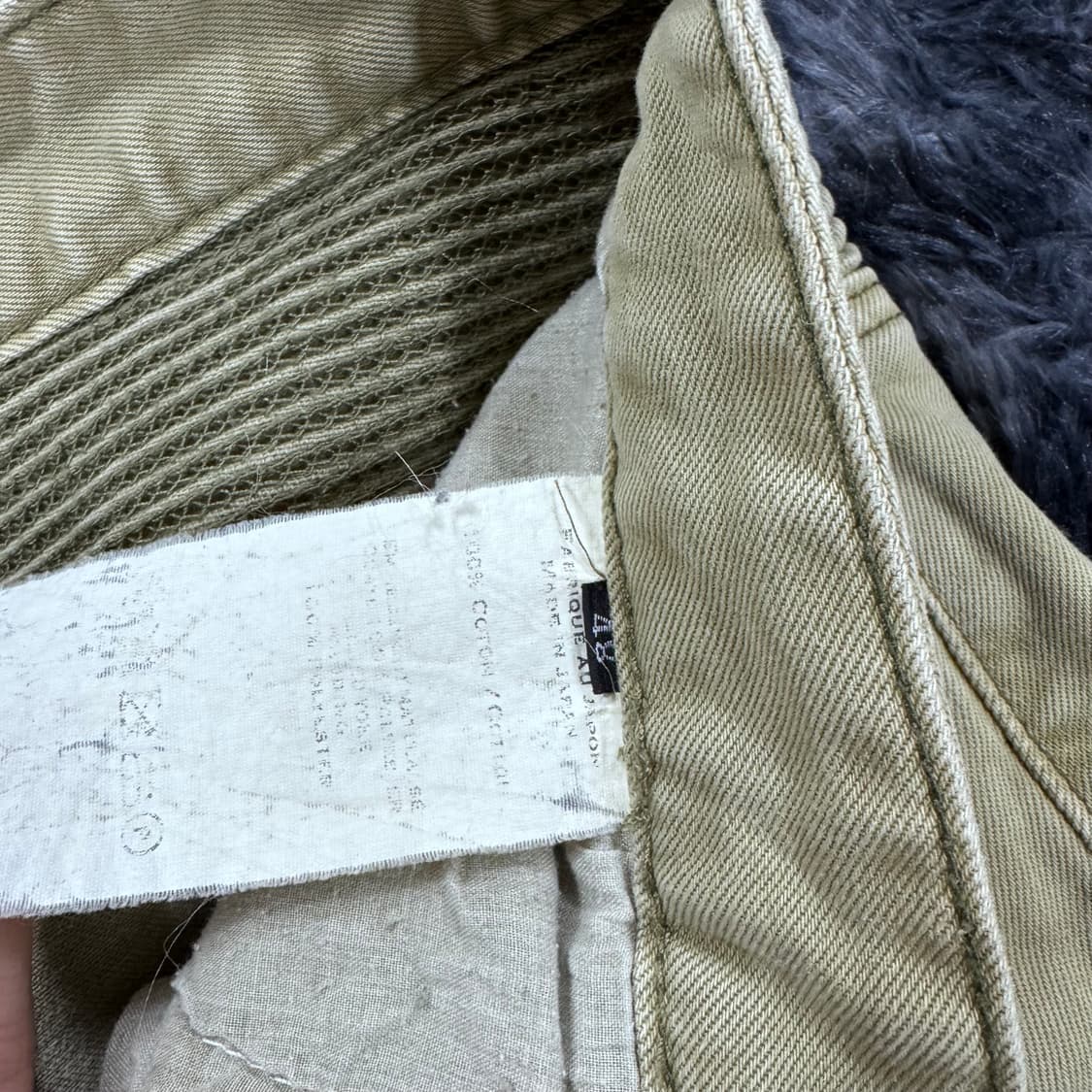 투티/0101 발망 바이커 지퍼 베이지 카고 데님 팬츠 상품이미지7