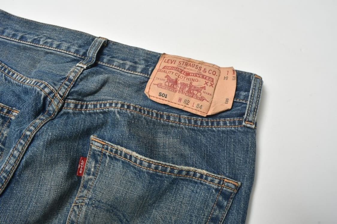 리바이스 501 패치워크 청바지 데님팬츠 32 N1162 상품이미지6