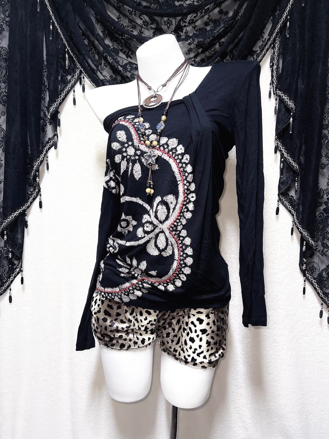 데시구알 desigual 오리엔탈 고스펑크 오네갸루 엔틱 롱슬리브 페어리 상품이미지1