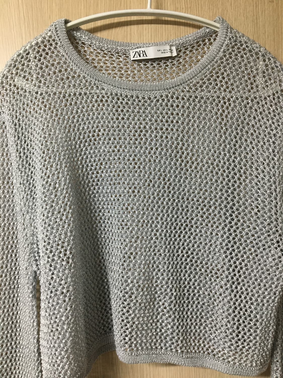 자라 그물 니트 L 상품이미지2
