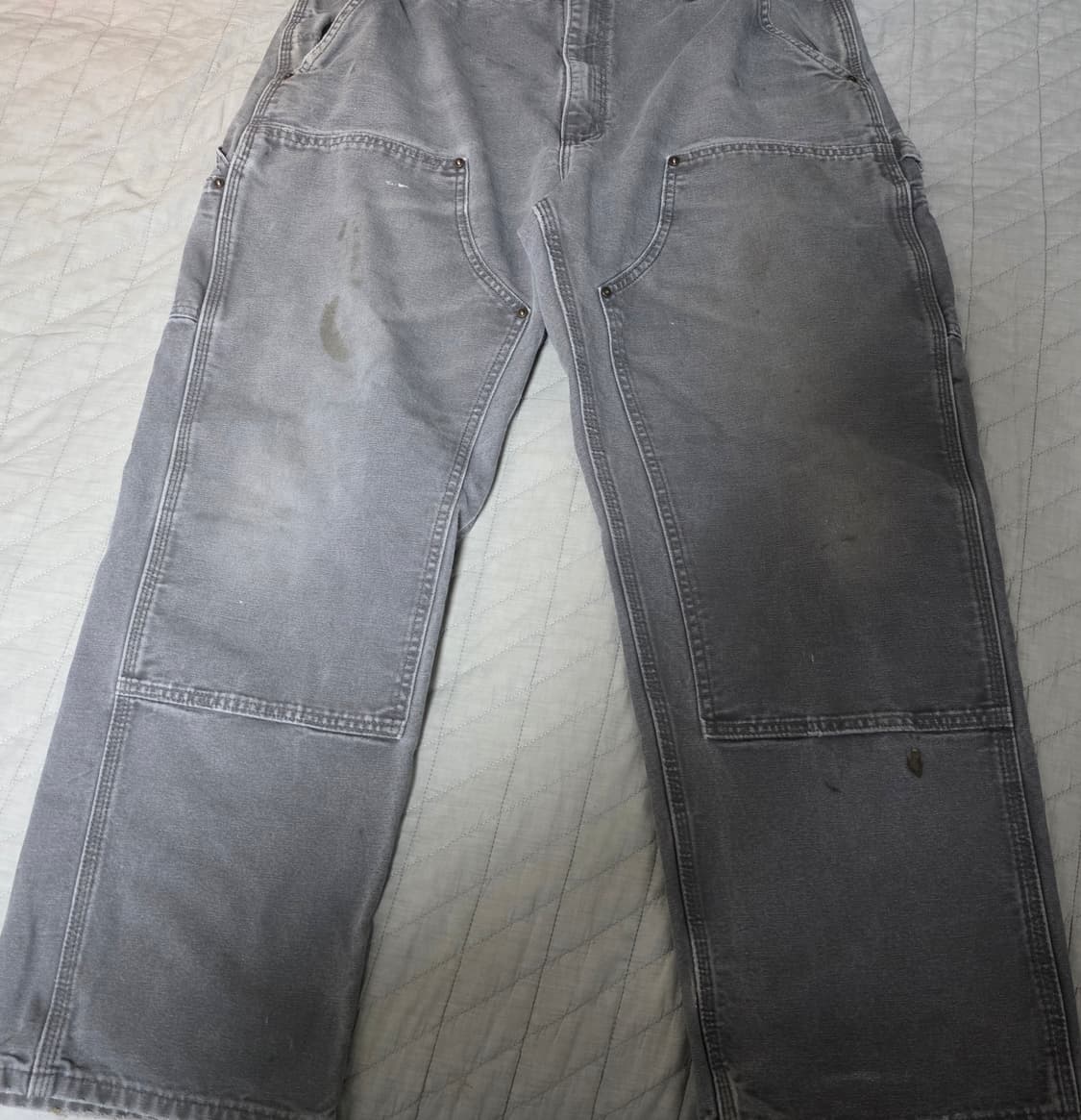 [38X30] 빈티지 칼하트 더블니 B136 GVL 하드페이드 G-5 상품이미지2