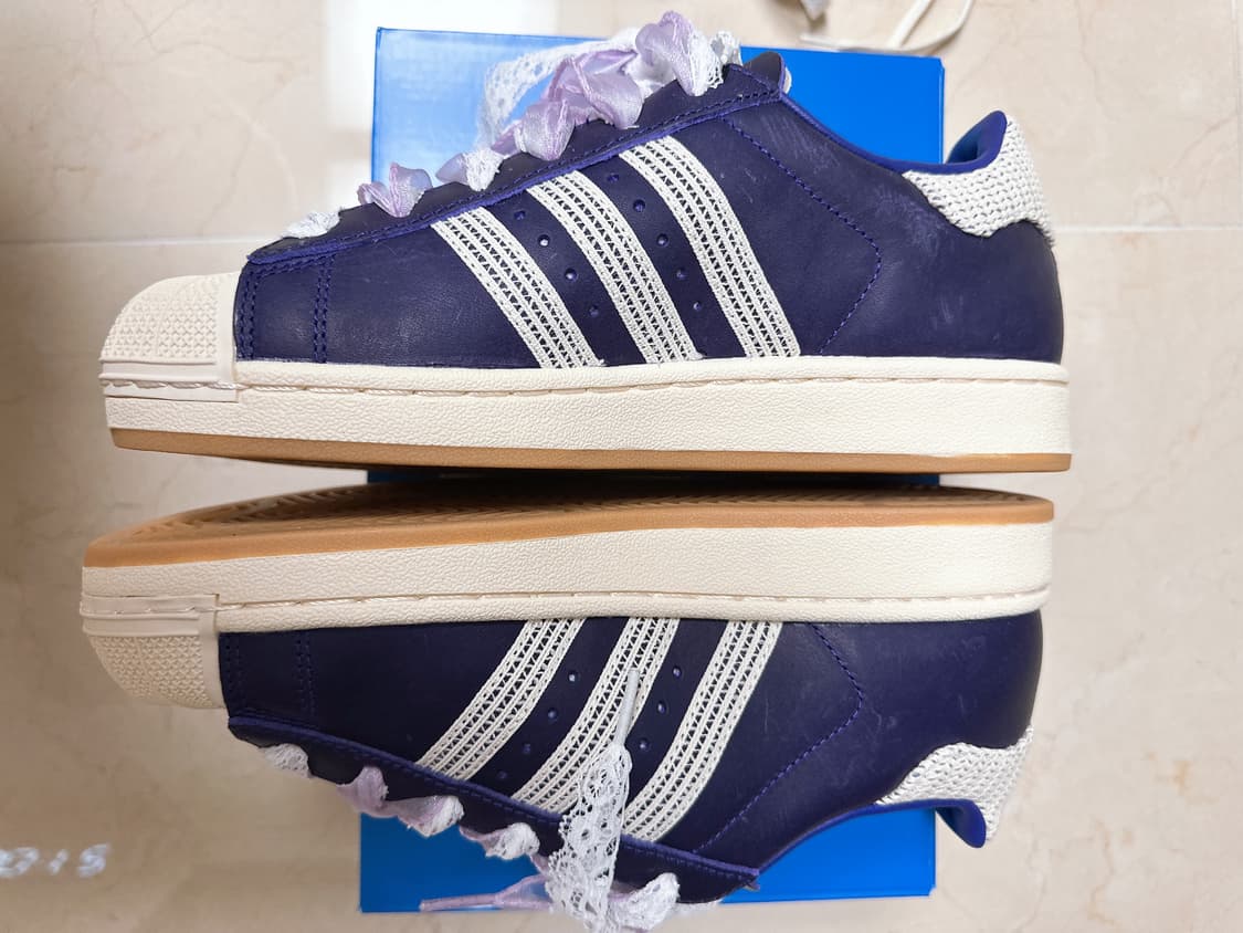 아디다스 슈퍼스타 퍼플 235 (새상품)   상품이미지5