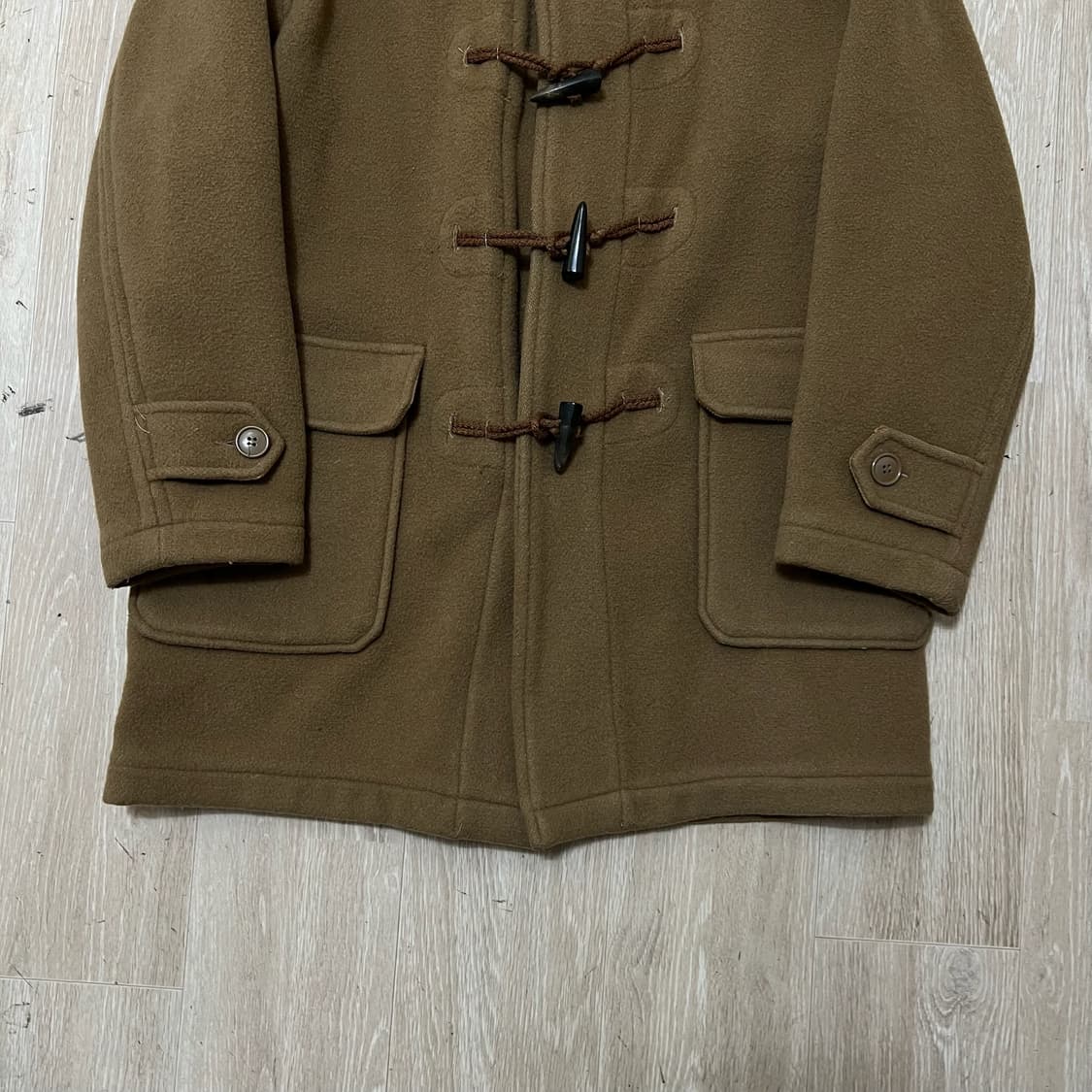 베네통 이태리 여성 울 더플 떡볶이코트 XS/85  상품이미지3