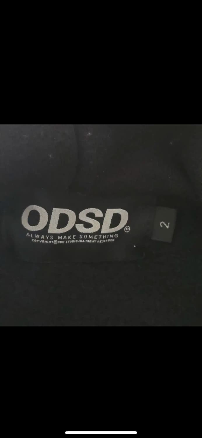 오드스튜디오 ODSD 로고 후드티 블랙 L 상품이미지5