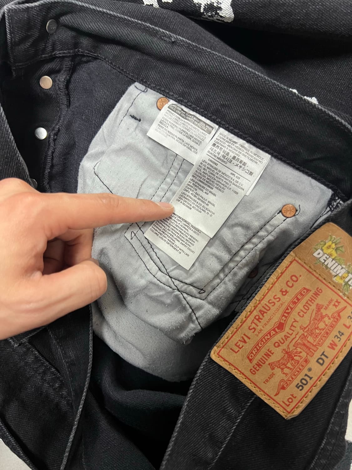 데님티어스 리바이스 501DT 코튼 리스 진 상품이미지4