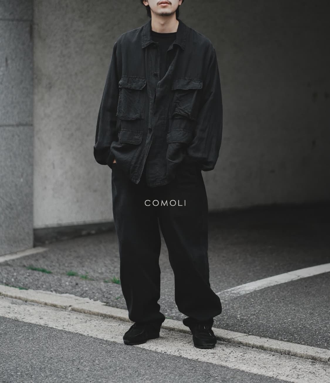 [3] 26SS 코모리 BDU 실크코튼 페이드블랙 상품이미지2