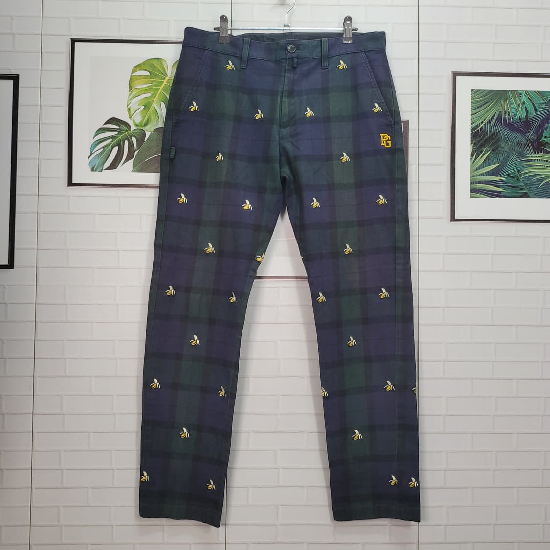 파리게이츠 골프 자수 긴바지 팬츠 5사이즈 33인치 상품이미지1