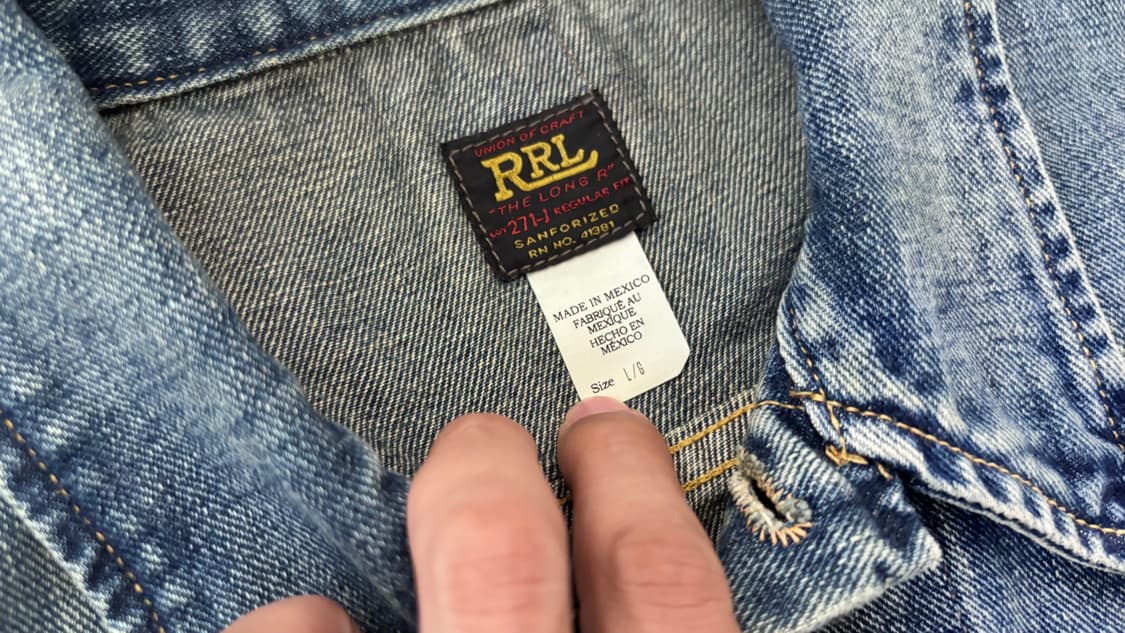 Rrl 리랜드 데님자켓 lot.271 상품이미지4