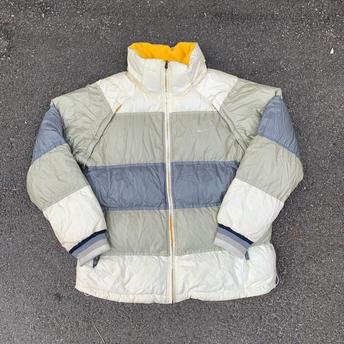 00s 나이키 리버시블 양면 후리스 덕다운 올드스쿨 패딩 XL 상품이미지1