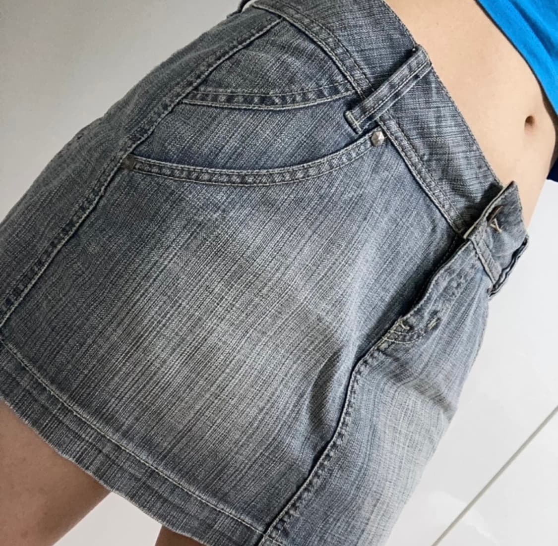 데님 미니 스커트  상품이미지1