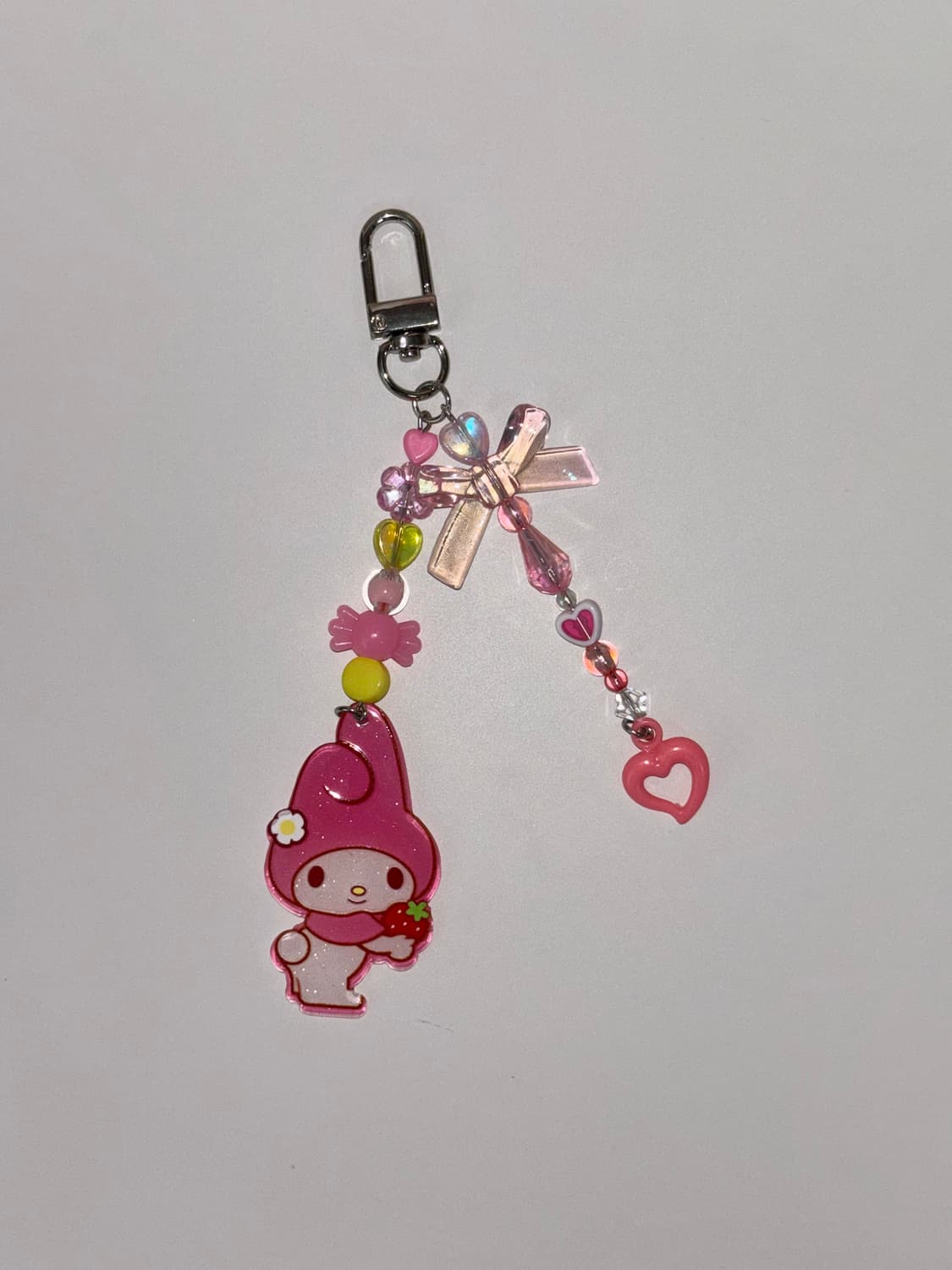 [@이벤트@] 산리오 핸드메이드 비즈 키링 마이멜로디 핑크 키치 y2k 상품이미지2