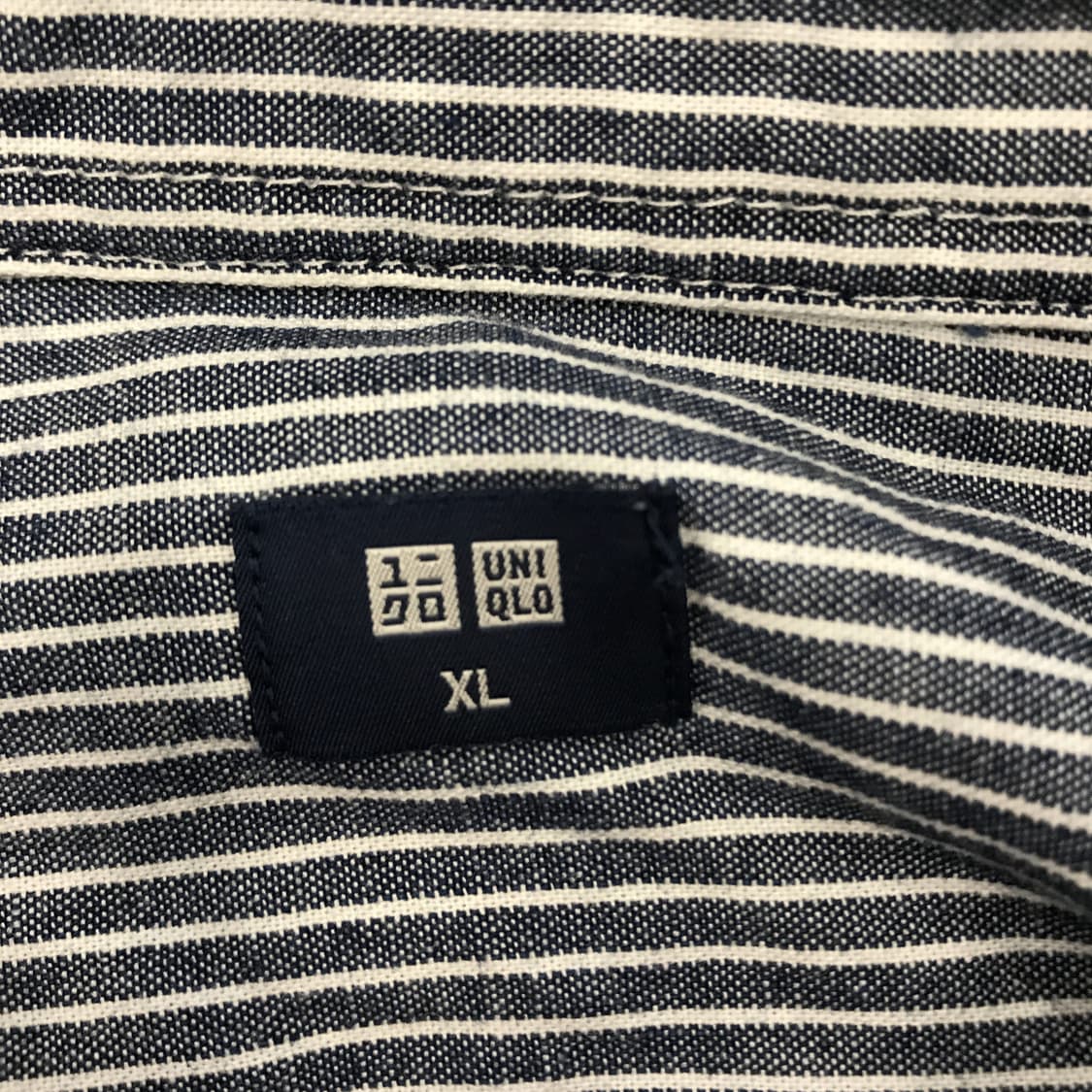 유니클로 히코리 샴브레이 셔츠 [XL] 상품이미지5