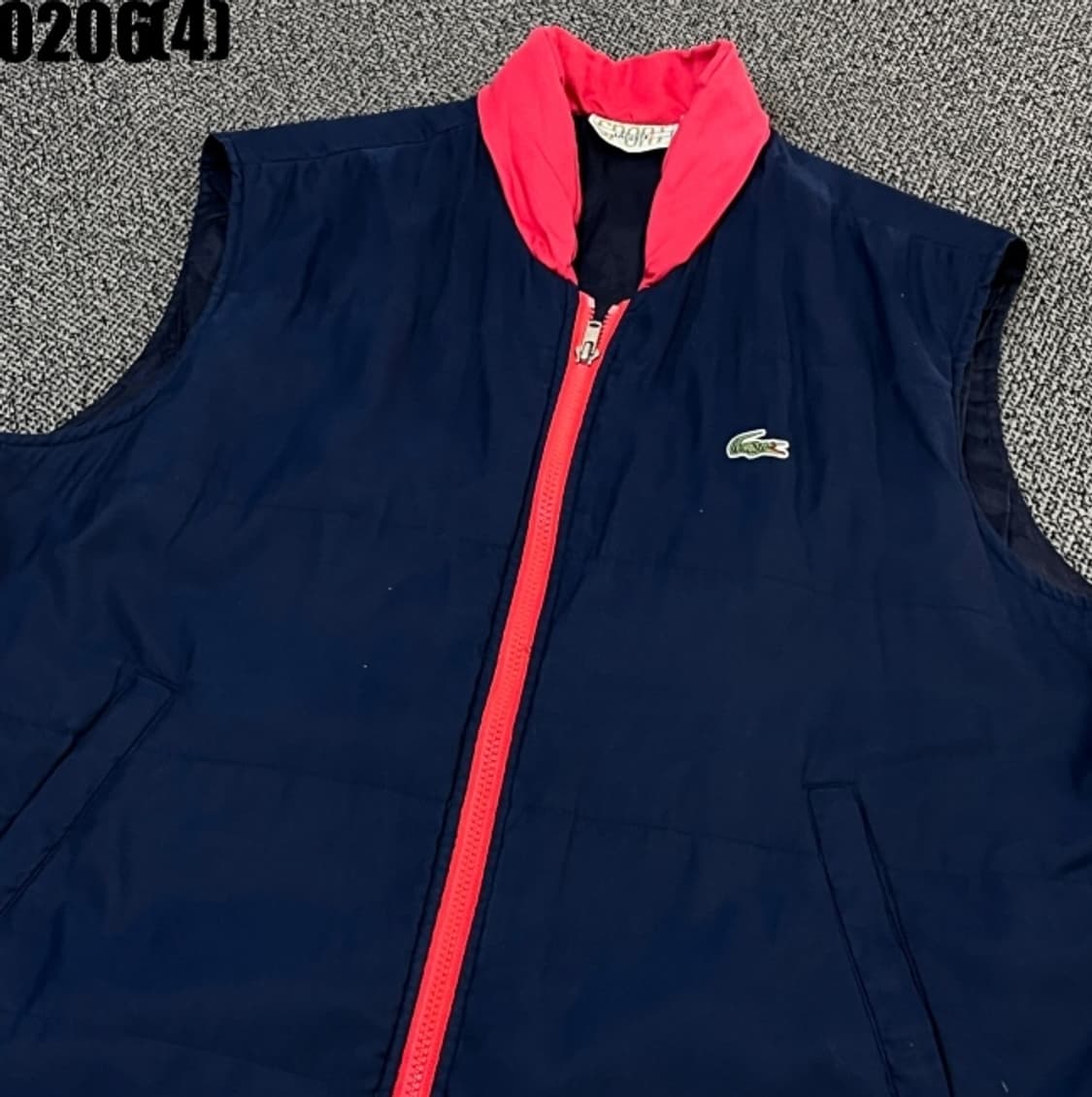 [95] 라코스테 빈티지 네이비 패딩 조끼 0206(4) 상품이미지2