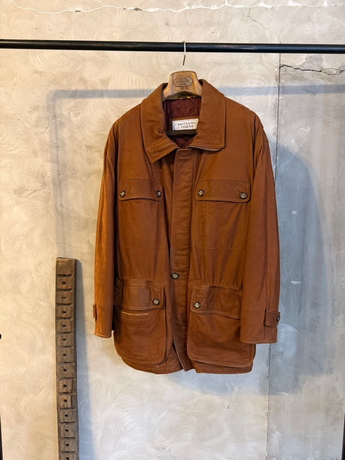 크리스티아노 디 띠엔느 레더 헌팅 자켓 105 상품이미지5