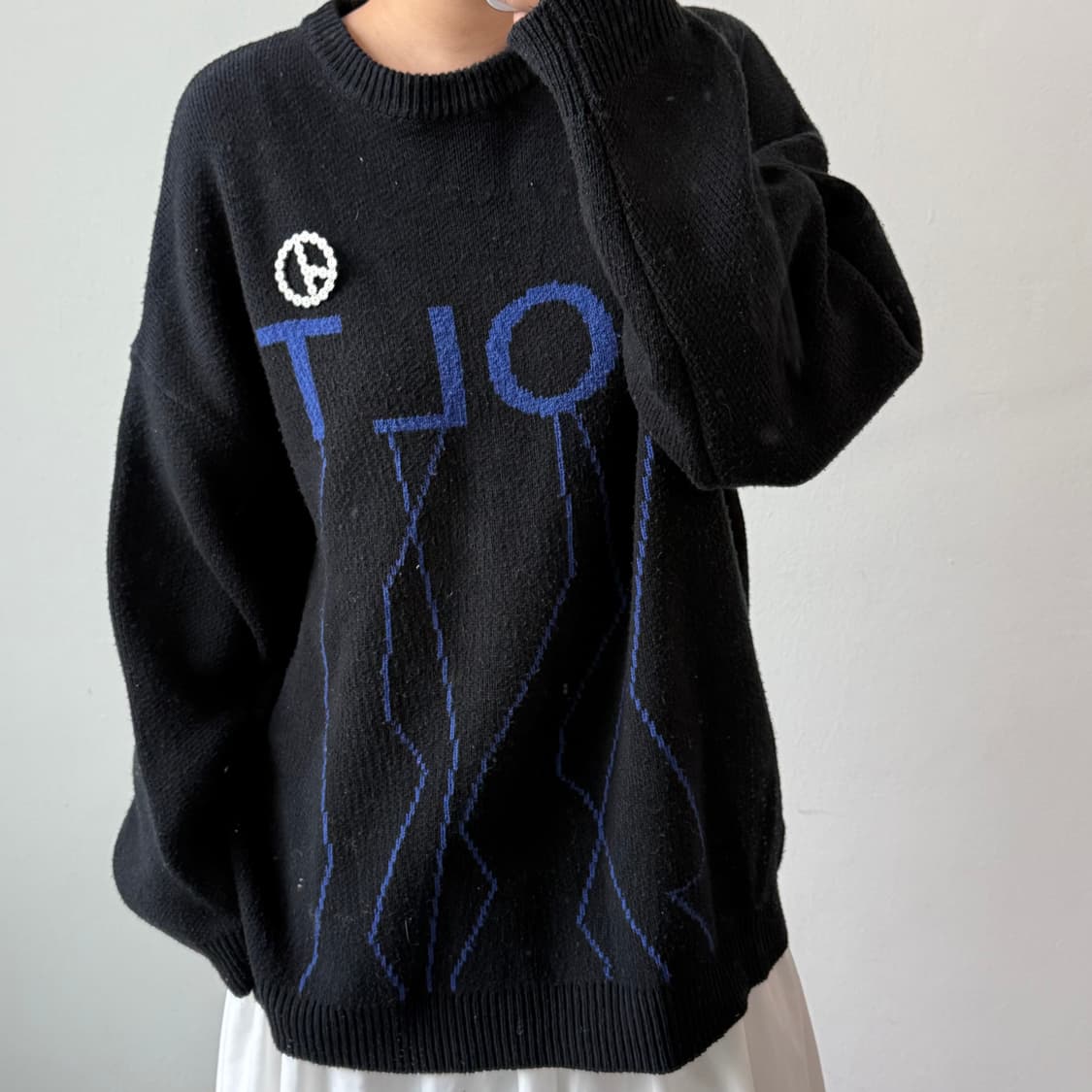 [L] 네스티킥 블랙 니트 상품이미지1