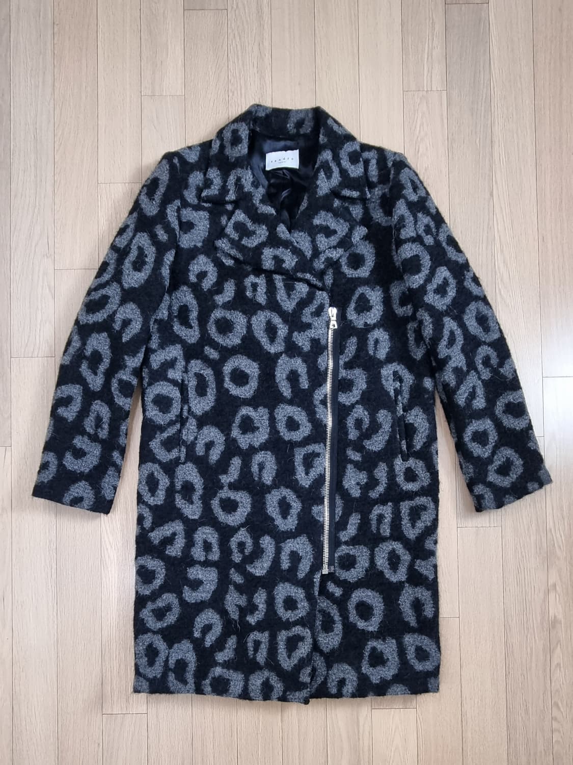 산드로 레오파드 울,모헤어 코트 M _ 여성 상품이미지2