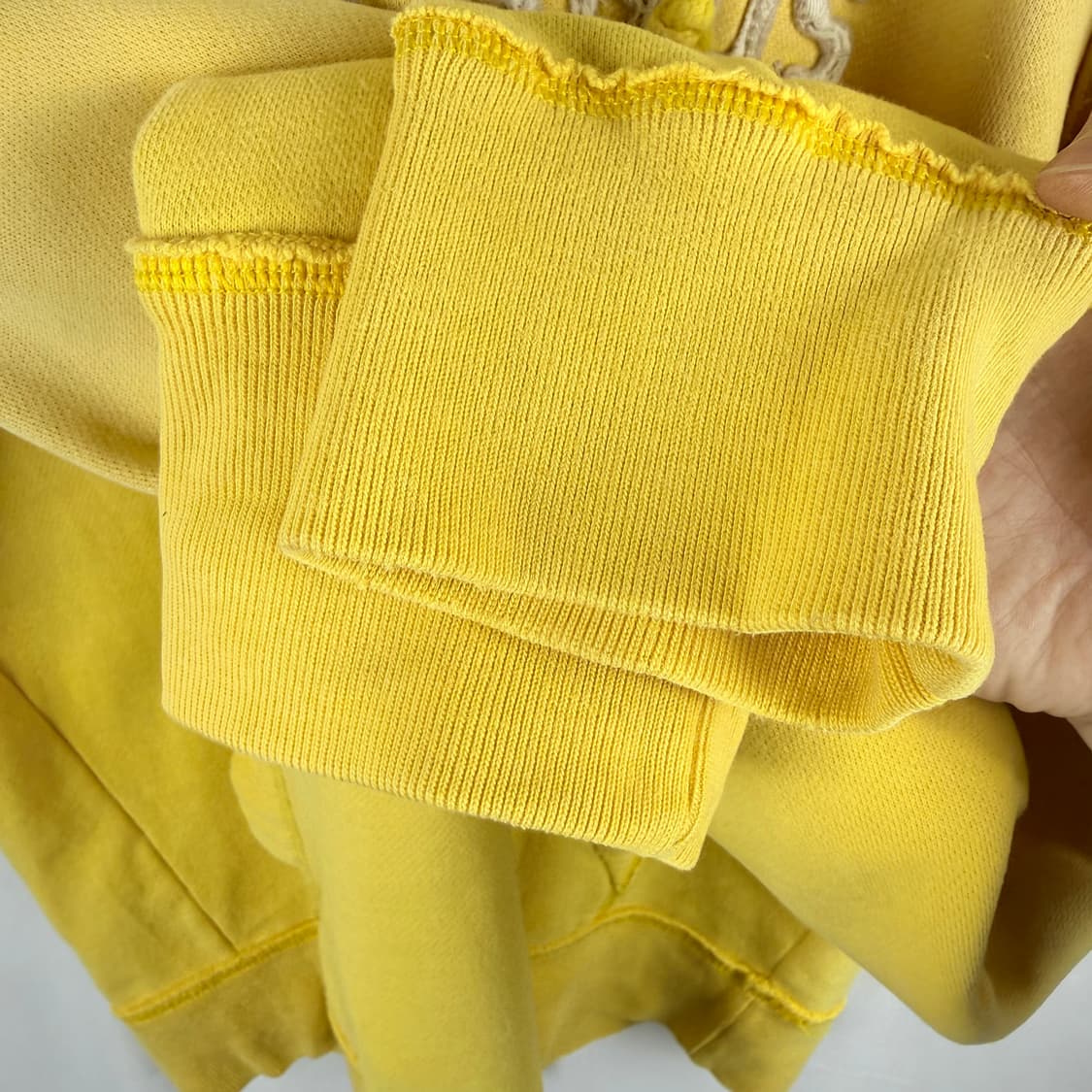 (M) 홀리스터 패치로고 후드 티 옐로우 상품이미지4