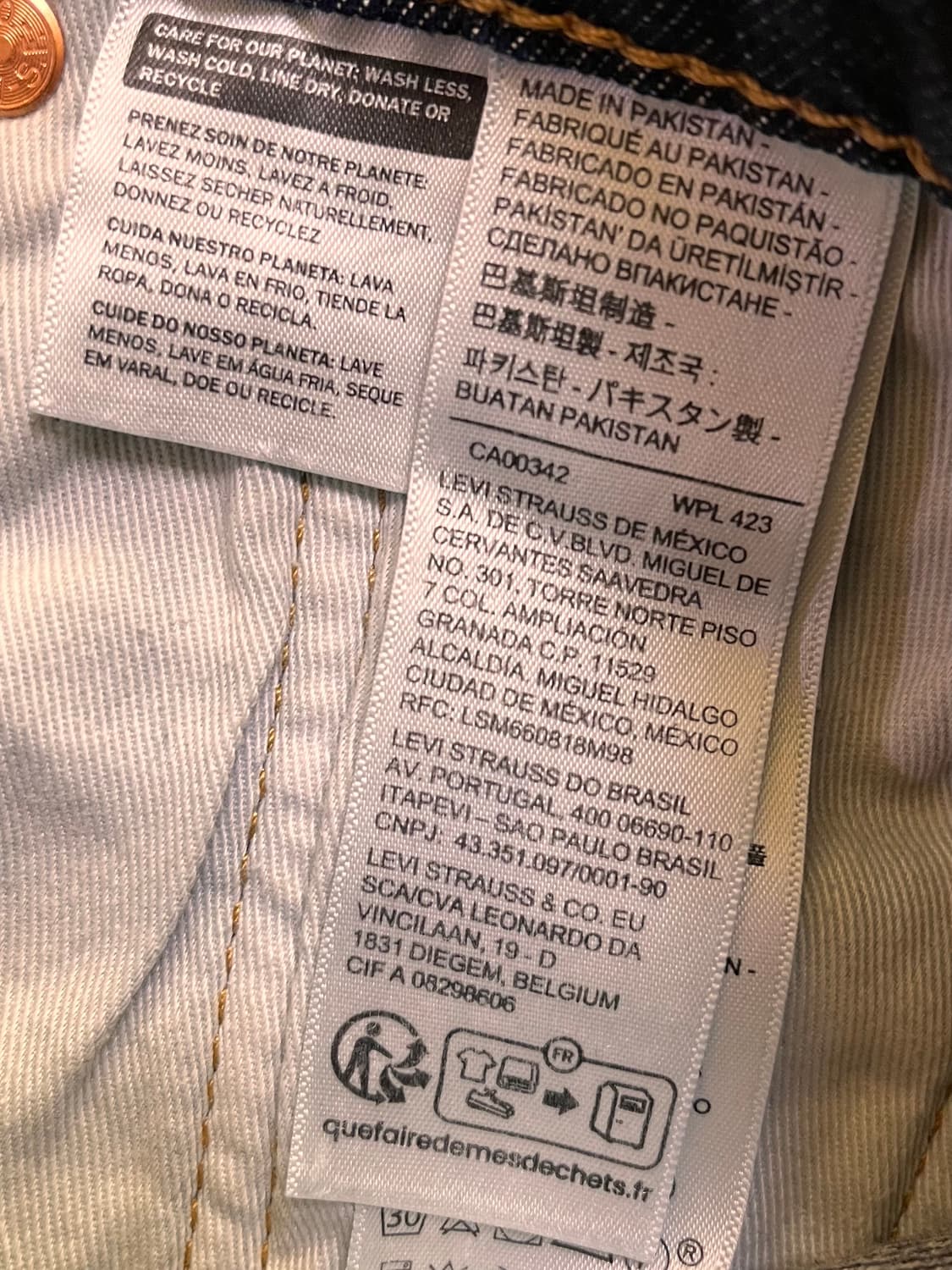 리바이스 502 빅E 데님팬츠 W30 L30 상품이미지5