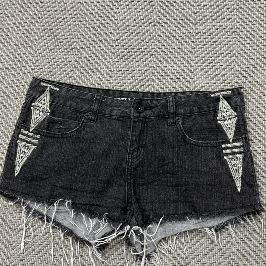 빌라봉 자수 데님 숏팬츠 v2617 상품이미지3