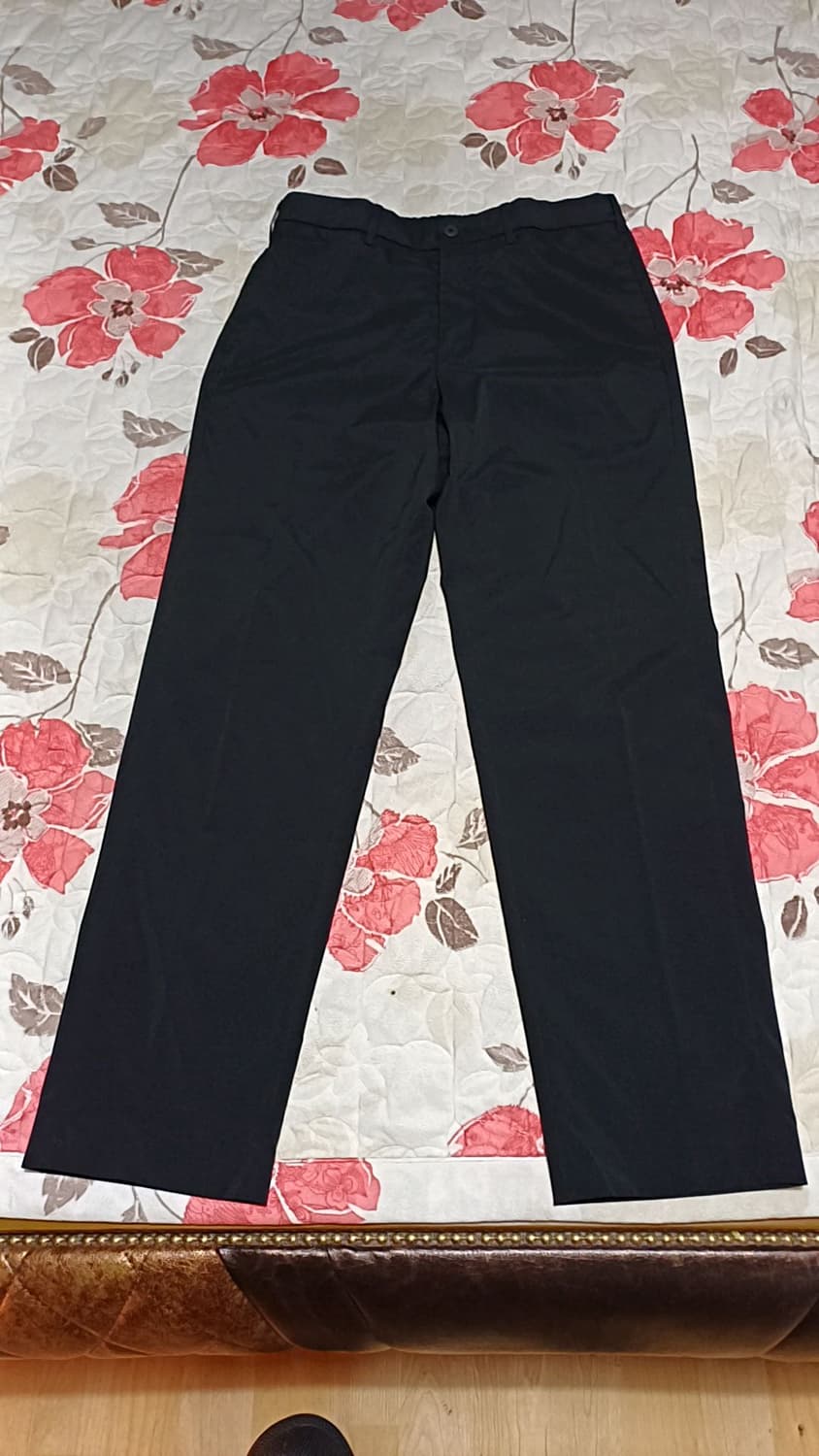 유니클로 얇은블랙팬츠 32인치 기장103 상품이미지1