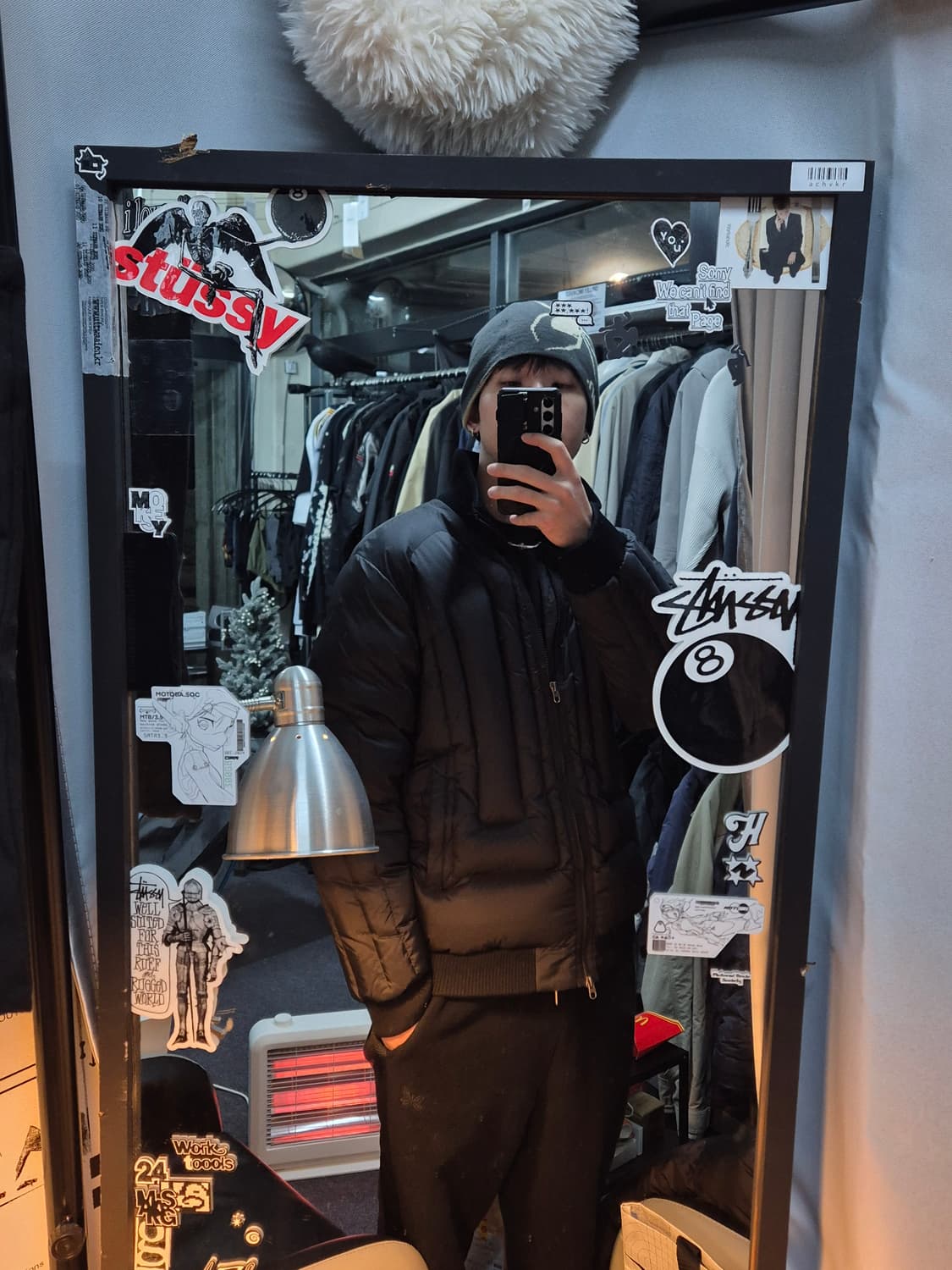 코오롱 10S  구스다운 시보리 105사이즈 패딩 상품이미지2