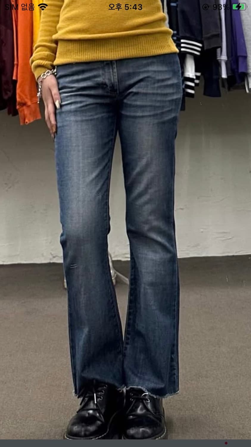 돌체앤가바나 로우라이즈 부츠컷 데님 팬츠 상품이미지7