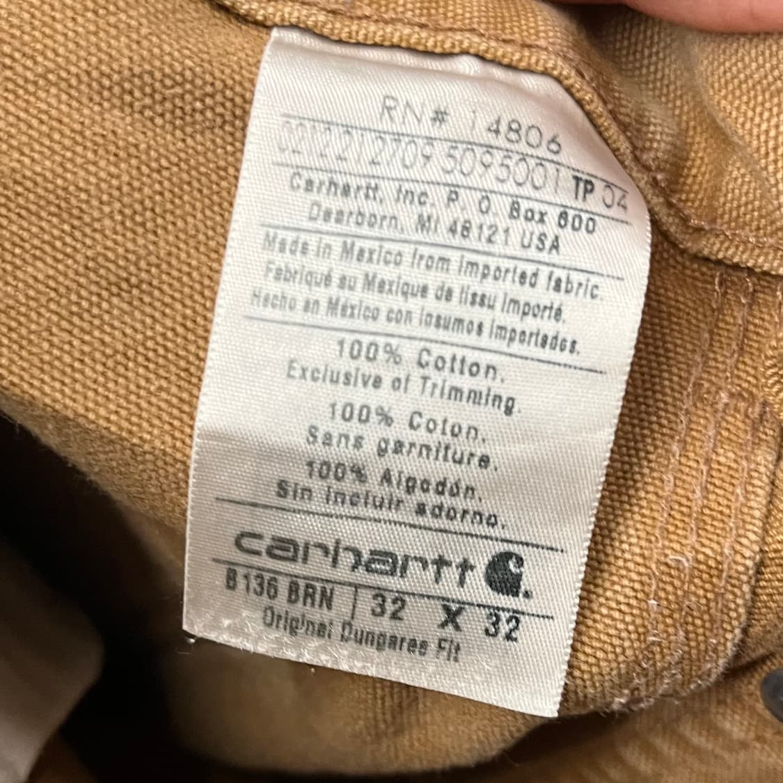 Carhartt 더블니 워크 팬츠 (32“) 상품이미지5