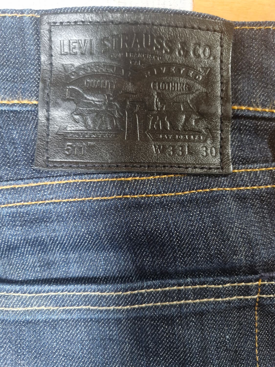 리바이스 511 W33 L30 슬림핏 진청 상품이미지4