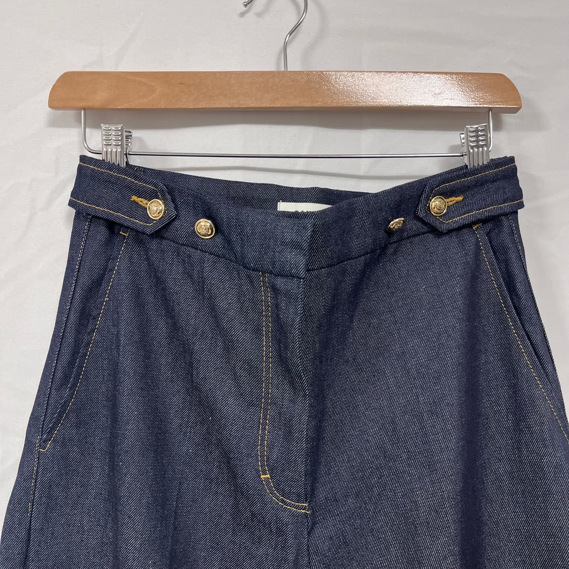 산드로(SANDRO) 와이드 생지 데님 팬츠 상품이미지3