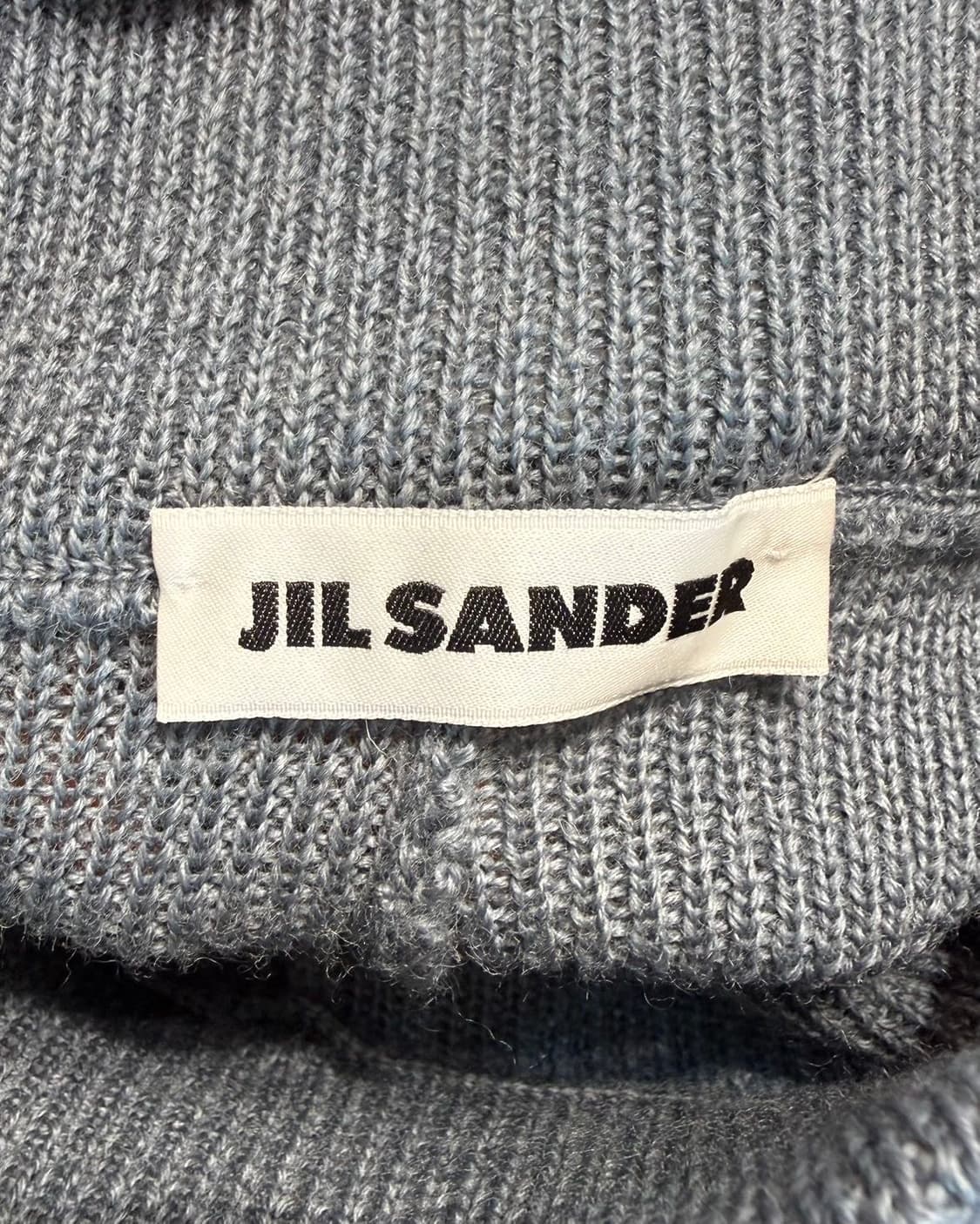 질샌더 블루 밴딩 라나울 롱스커트  상품이미지7