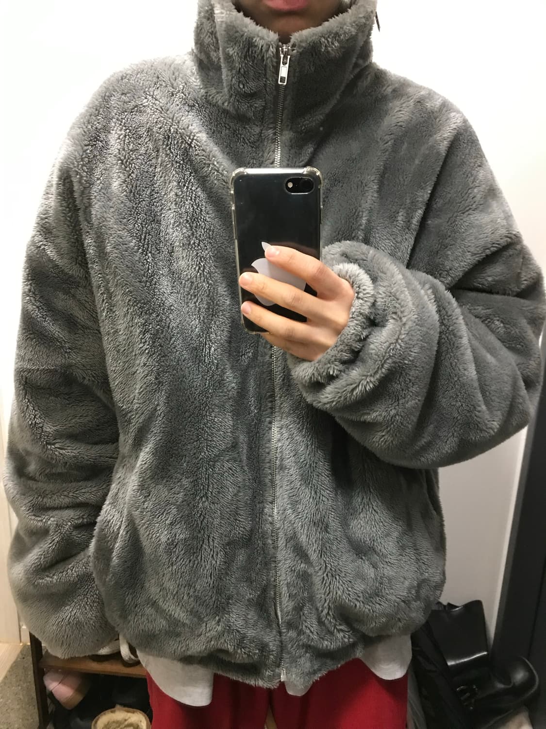 빈티지 보아털 플리스 집업 상품이미지1